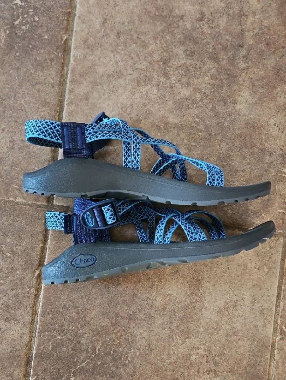 Chaco Blue Strappy Outdoor Sandals